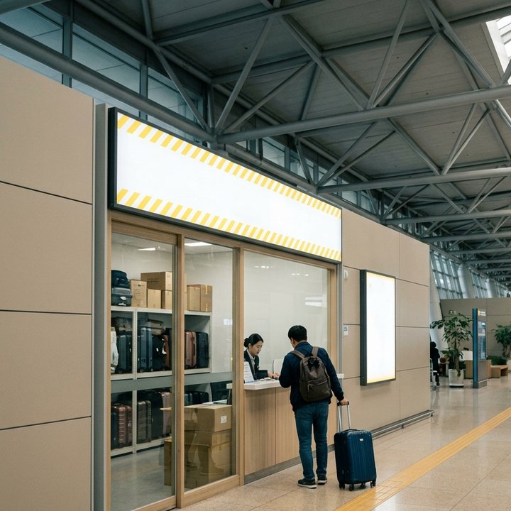 金海空港の手荷物預かり｜4時間制の料金は、9時間で釜山駅の2倍以上になります
